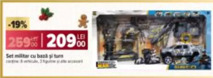 Set militar cu bază și turn