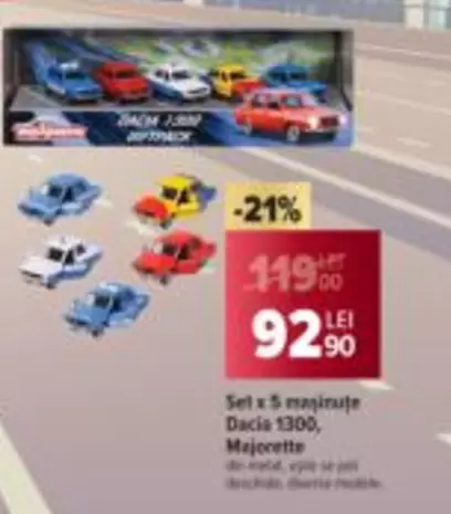 Set x 5 maşinute Dacia 1300