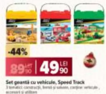 Set geantă cu vehicule, Speed Track