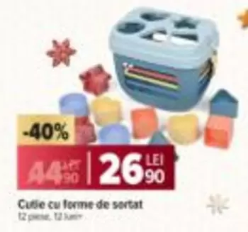 Cutile cu forme de sortat