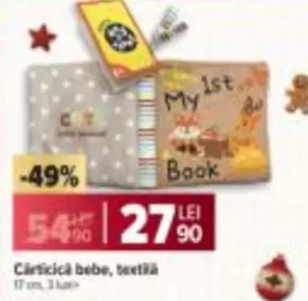 Cărticică bebe, textilă