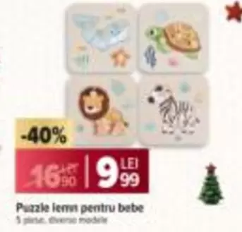 Puzzle lemn pentru bebe