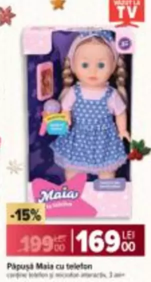 Păpușă Maia cu telefon