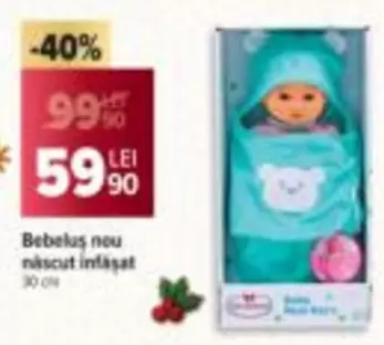 Bebeluș nou născut înfășat