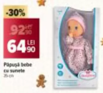 Păpușă bebe cu sunete