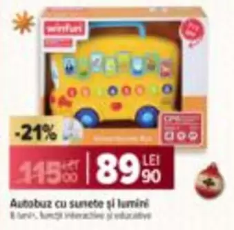Autobuz cu sunete și lumini