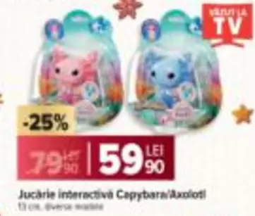 Jucărie interactivă Capybara/Axolotl