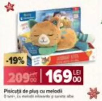 Pisicuță de pluș cu melodii