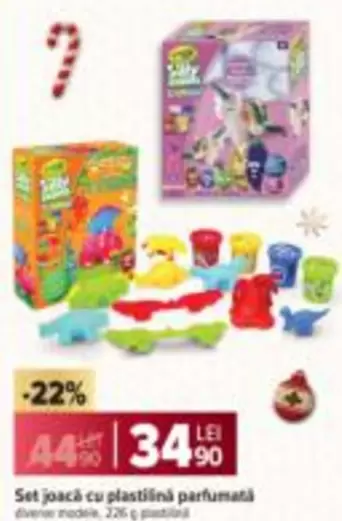 Set joaca cu plastilina parfumata