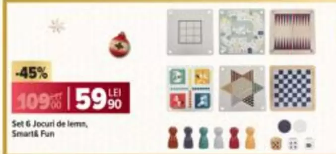 Set 6 Jocuri de lemn