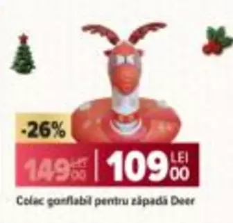 Colac gonflabil pentru zăpadă Deer