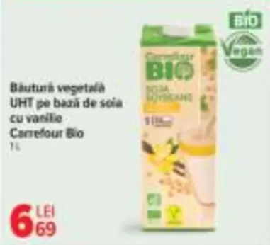 Băutură vegetala UHT pe bază de sola cu vanilie