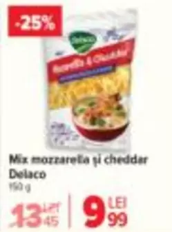 mozzarella și cheddar