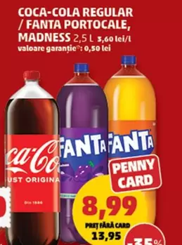 Coca Cola - COCA-COLA REGULAR / FANTA PORTOCALE, MADNESS