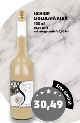 LICHIOR CIOCOLATĂ ALBA