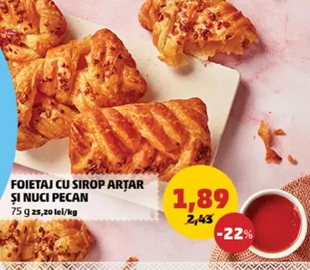 FOIETAJ CU SIROP ARTAR ȘI NUCI PECAN