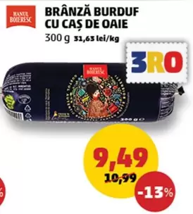BRÂNZĂ BURDUF CU CAS DE OAIE
