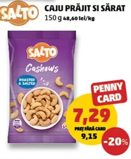 CAJU PRĂJIT SI SĂRAT