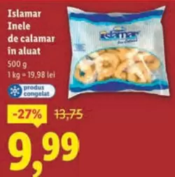 Inele de calamar în aluat