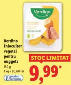Înlocuitor vegetal pentru nuggets