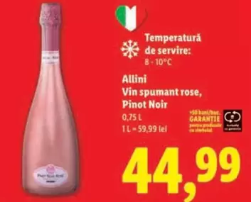 Vin spumant rose, Pinot Noir