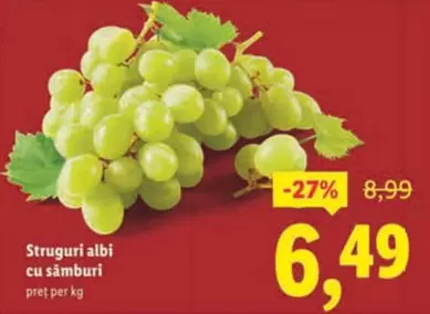 Struguri albi cu sâmburi