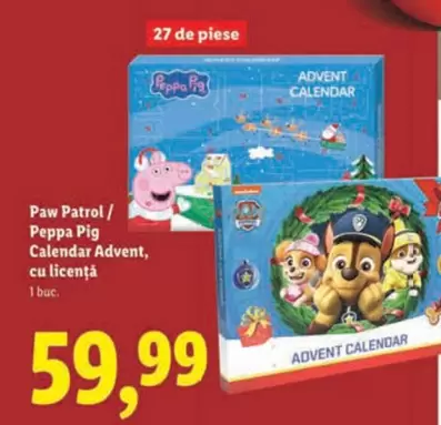 Peppa Pig - Paw Patrol/ Calendar Advent