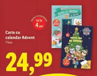 Carte cu calendar Advent