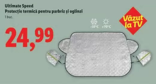 Protecție termică pentru parbriz şi oglinzi