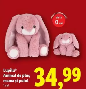 Animal de pluş mama și puiul