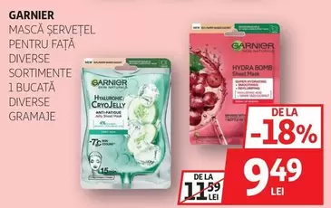 MASCĂ ŞERVEŢEL PENTRU FAŢĂ