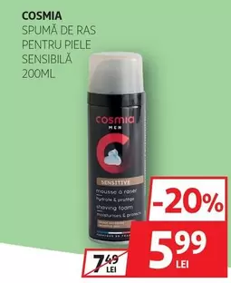 Cosmia - SPUMĂ DE RAS PENTRU PIELE SENSIBILĂ