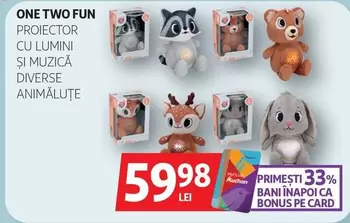 Auchan - PROIECTOR CU LUMINI ȘI MUZICĂ DIVERSE ANIMĂLUŢE