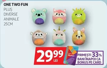 PLUŞ DIVERSE ANIMALE 25CM