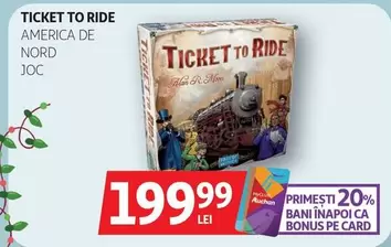 TICKET TO RIDE AMERICA DE NORD JOC