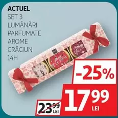 Actuel - SET 3 LUMÂNĂRI PARFUMATE