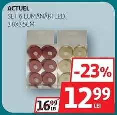 Actuel - SET 6 LUMÂNĂRI LED