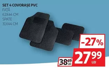 SET 4 COVORAȘE PVC