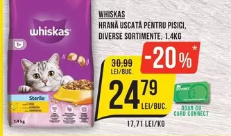 HRANA USCATĂ PENTRU PISICI, DIVERSE SORTIMENTE