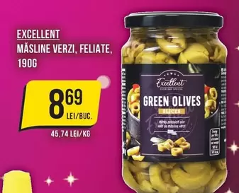 MĂSLINE VERZI, FELIATE