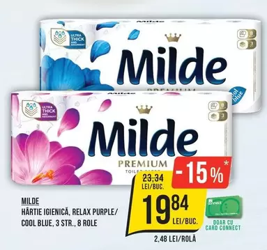 HÅRTIE IGIENICĂ, RELAX PURPLE/ COOL BLUE