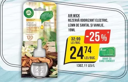 Santal - REZERVÁ ODORIZANT ELECTRIC, LEMN DE SANTAL ȘI VANILIE