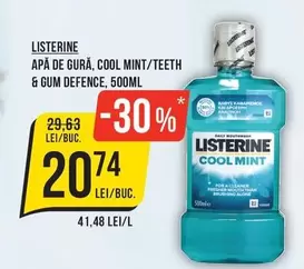 APĂ DE GURĂ, COOL MINT/TEETH & GUM DEFENCE