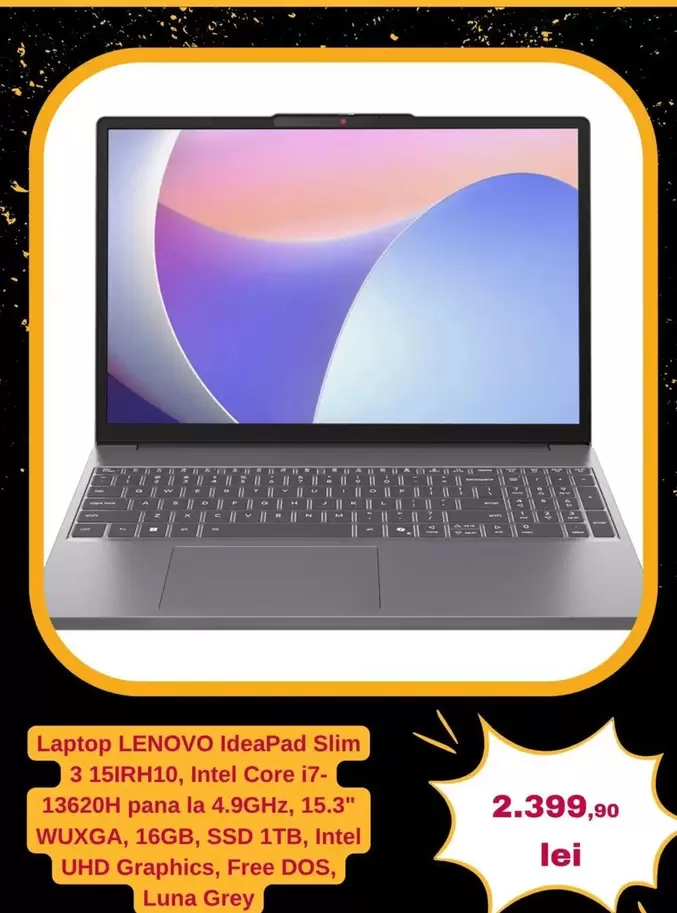 Lenovo - IdeaPad Slim 3.15IRH10