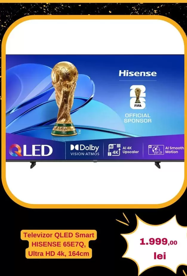 Fifa - QLED Smart HISENSE 65E7Q