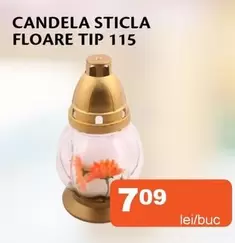 CANDELA STICLA FLOARE TIP 115
