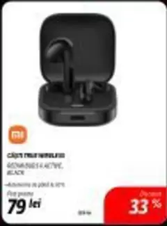 Xiaomi - CĂȘTI AUDIO WIRELESS REDMIBUDS 4 ACTIVE, BLACK