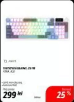 TASTATURĂ GAMING, CU FIR