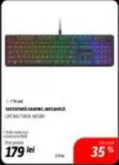TASTATURĂ GAMING MECANICĂ CAT614 DARK MISTY