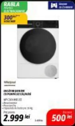 USCĂTOR DE RUFE CU POMPĂ DE CĂLDURĂ WPC8614W PB EE